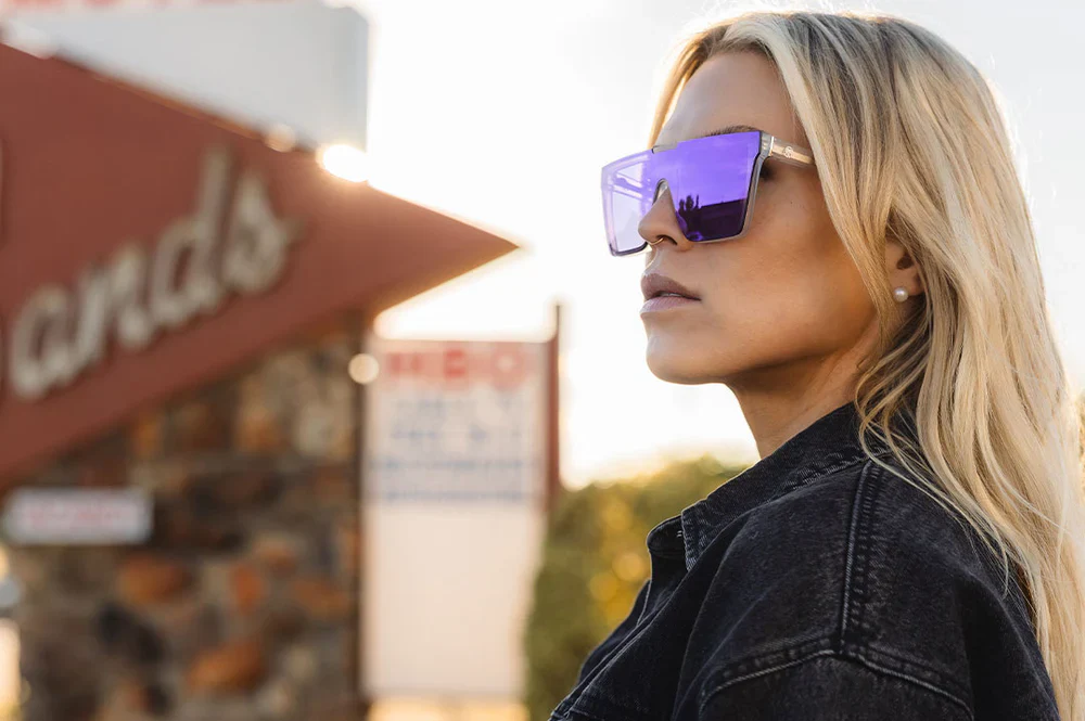 CLARITY SUNGLASSES: Vapor Frost Ultra Violet - Image 3
