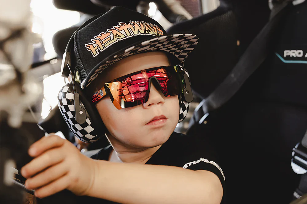 HWV HAT: Little Trouble X Heat Wave Youth Trucker Hat - Image 4