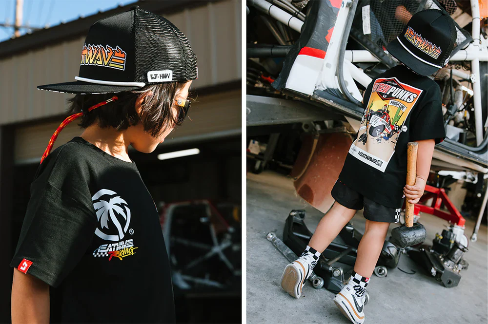 HWV: Little Trouble X Heat Wave Kids T-Shirt - Image 3