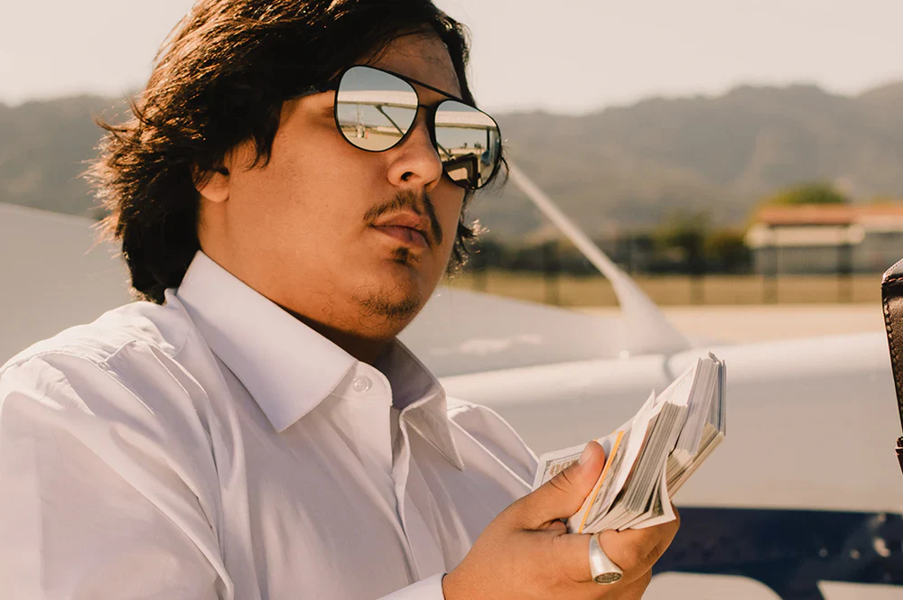 INCLINE SUNGLASSES: Satin Black - Image 5