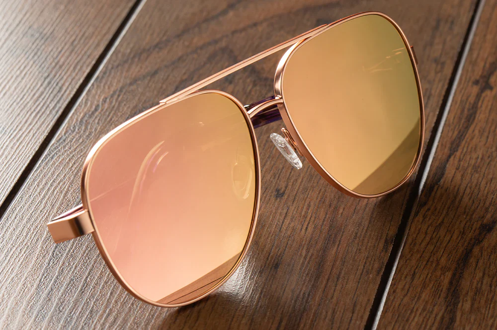 INCLINE SUNGLASSES: Rose Gold - Image 7