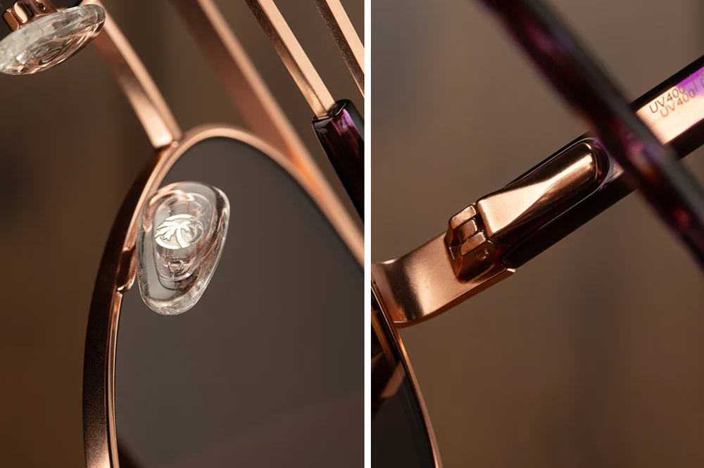 INCLINE SUNGLASSES: Rose Gold - Image 8