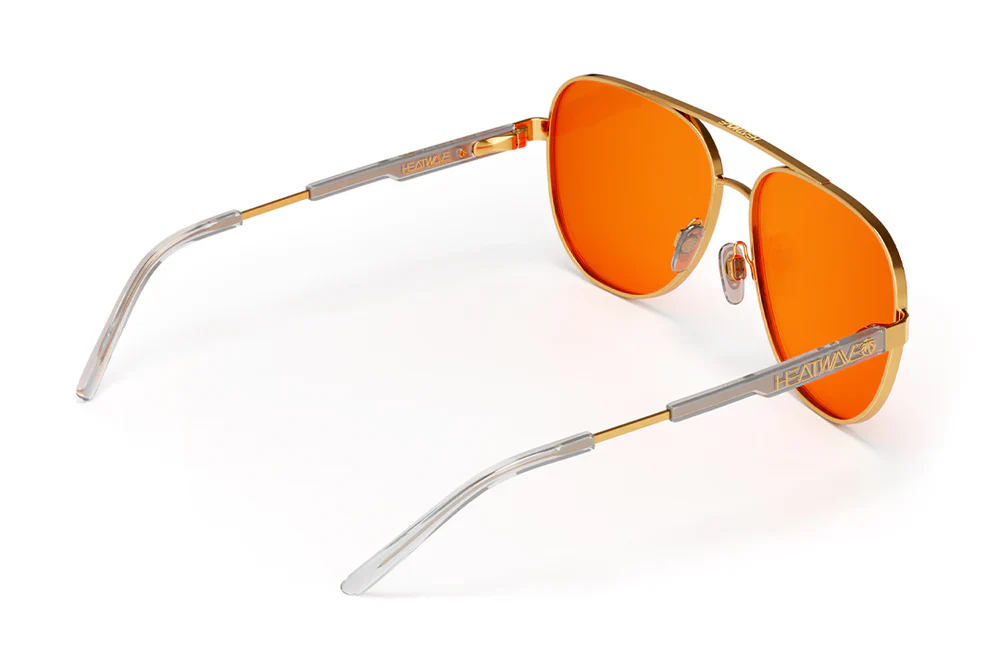 INCLINE SUNGLASSES: Gold - Amber Lens - Image 3