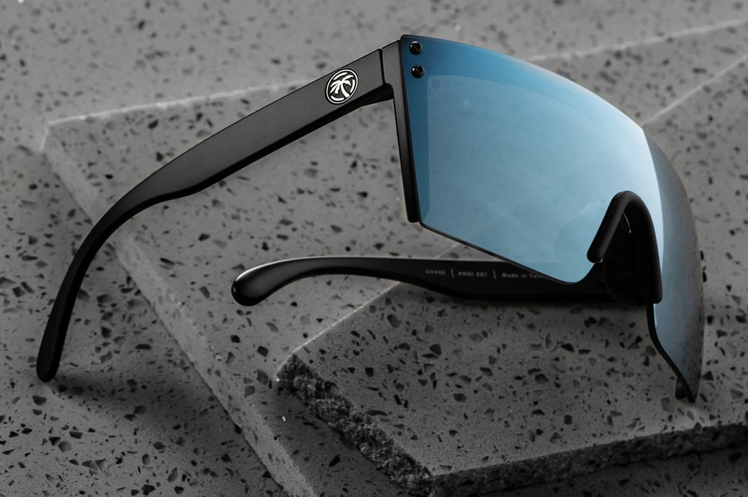 LAZER FACE SUNGLASSES: Arctic Chrome - Image 2