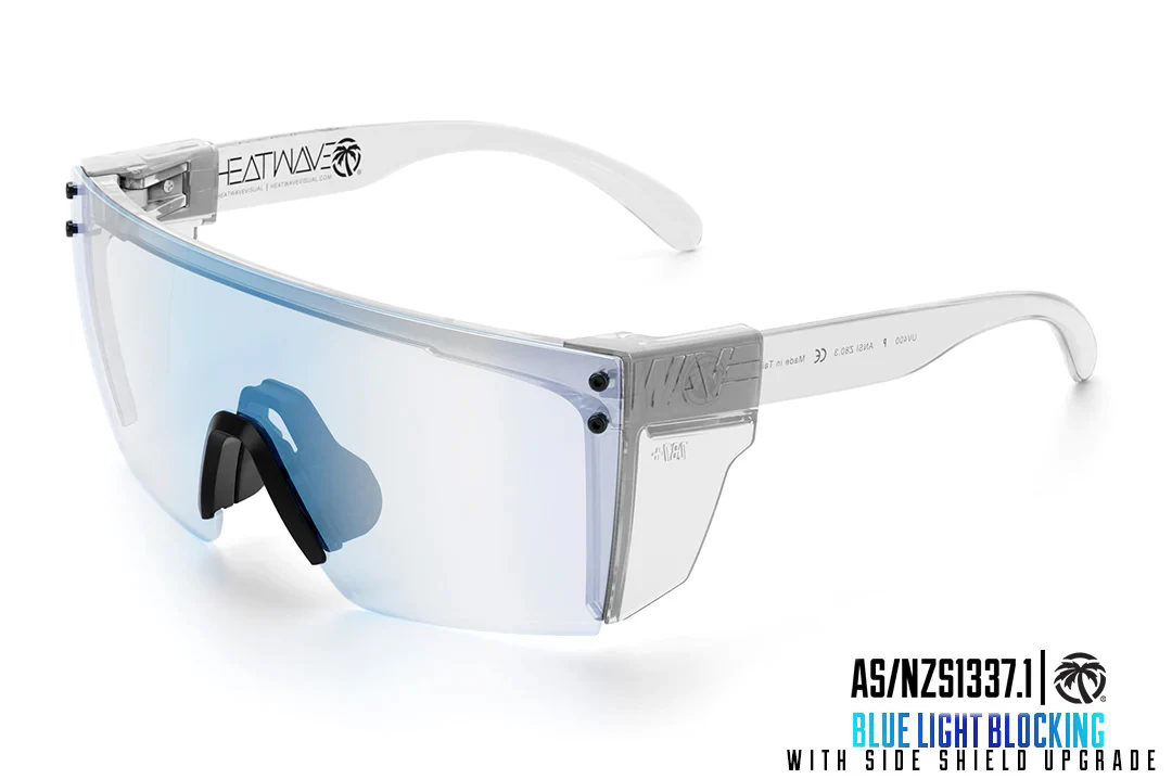 LAZER FACE SUNGLASSES  CLEAR: Bluelight Blockers - Image 3