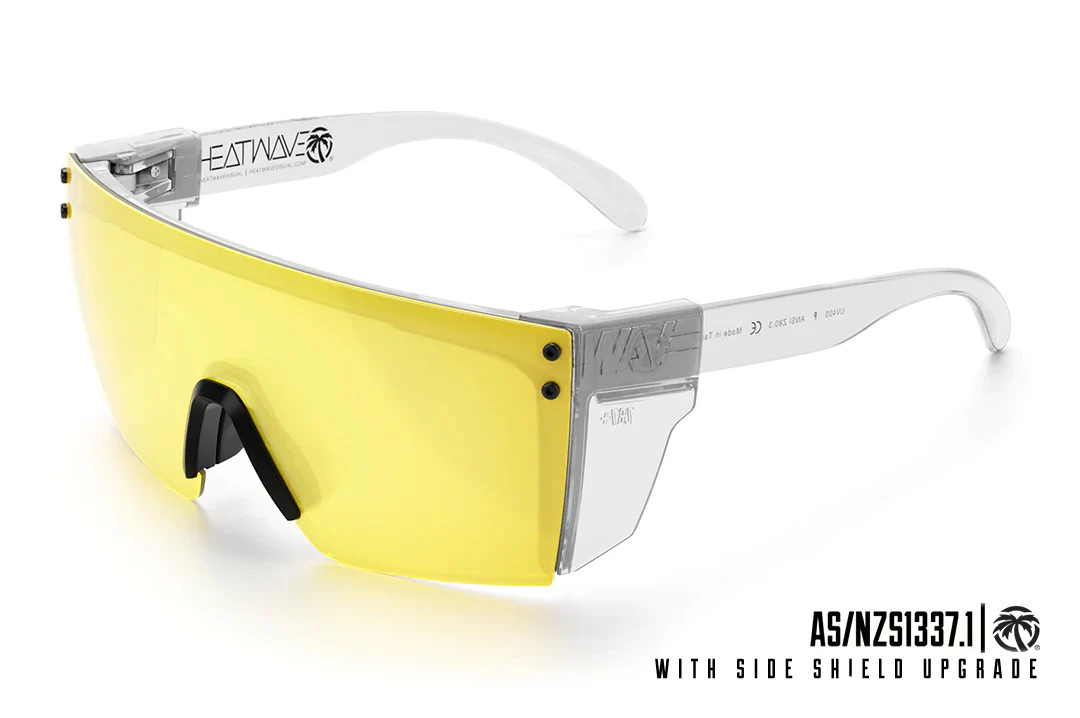 LAZER FACE SUNGLASSES: Hi-Vis Yellow - Image 5
