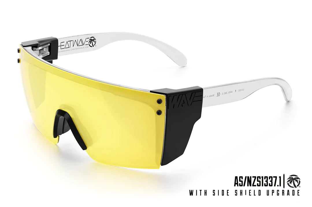 LAZER FACE SUNGLASSES: Hi-Vis Yellow - Image 7