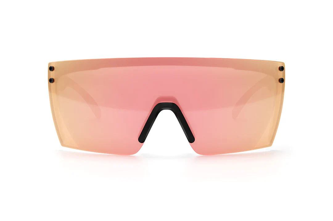 LAZER FACE SUNGLASSES BLACK: Rose Gold - Image 3