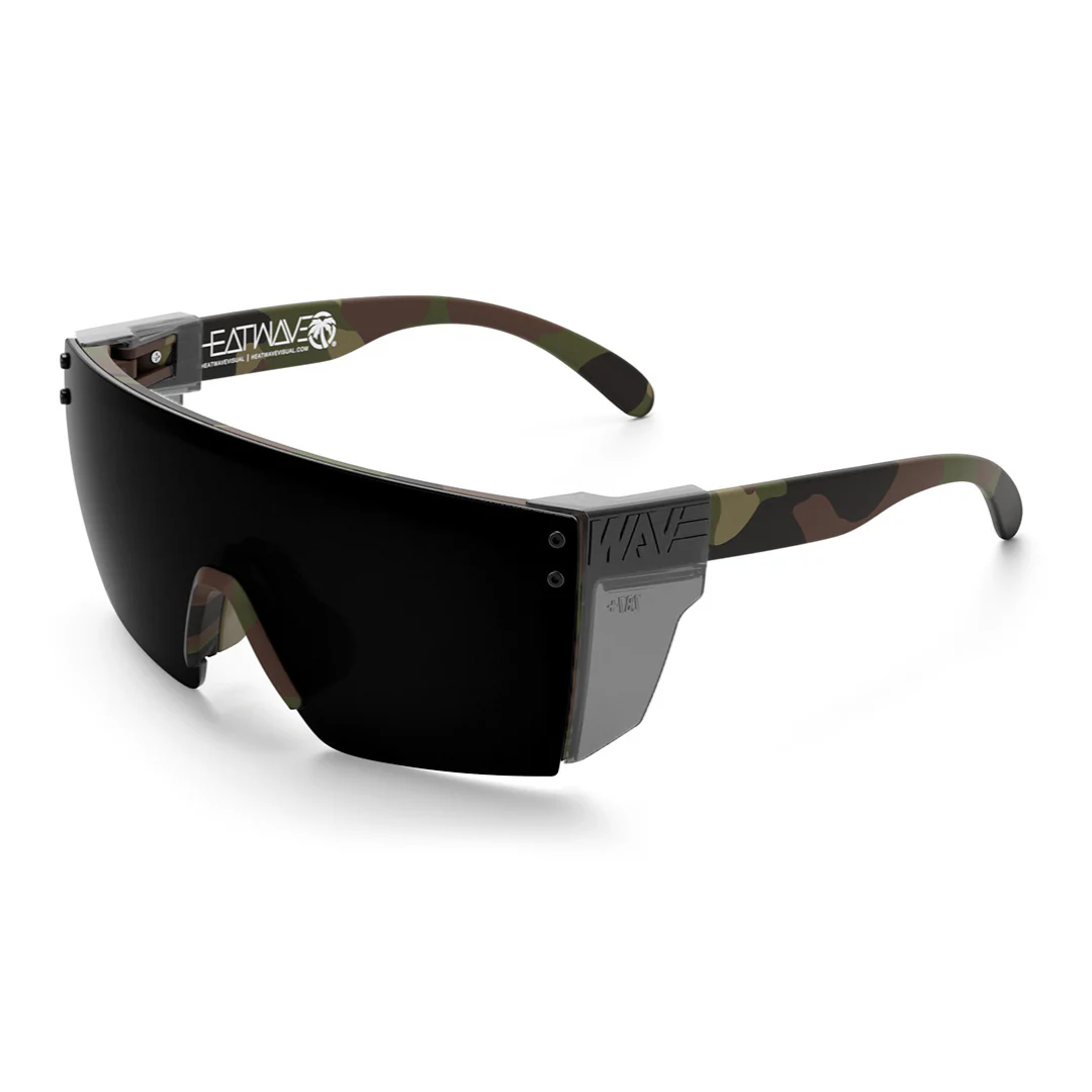 LAZER FACE SUNGLASSES: Fleck Camo Ultra Black - Image 3