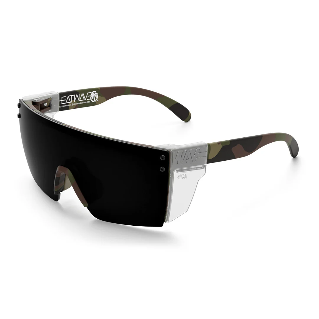 LAZER FACE SUNGLASSES: Fleck Camo Ultra Black - Image 4