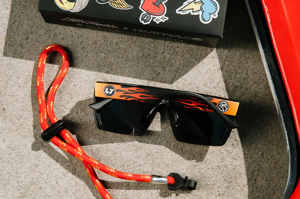 LAZER FACE SUNGLASSES KIDS: Little Trouble X Heat Wave Flames - Image 3