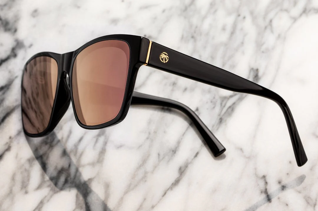 MARILYN SUNGLASSES: Black Frame x Rose Gold - Image 2