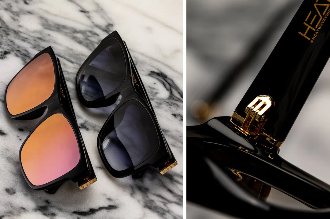 MARILYN SUNGLASSES: Black Frame x Rose Gold - Image 3