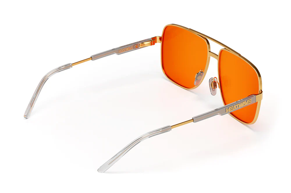 NIMITZ SUNGLASSES: Gold - Amber Lens - Image 3