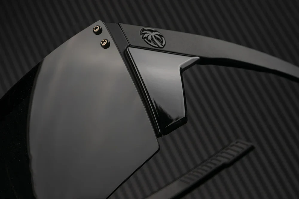 PERFORMANCE LAZER FACE SUNGLASSES: Black - Image 3