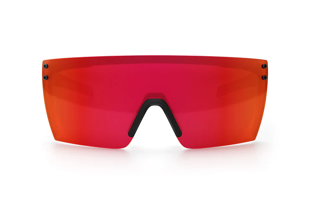PERFORMANCE LAZER FACE SUNGLASSES: Red/Orange - Image 3