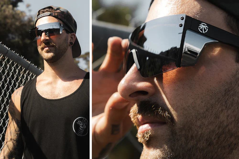 PERFORMANCE LAZER FACE SUNGLASSES: Silver - Image 13