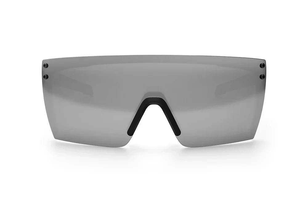 PERFORMANCE LAZER FACE SUNGLASSES: Silver - Image 3