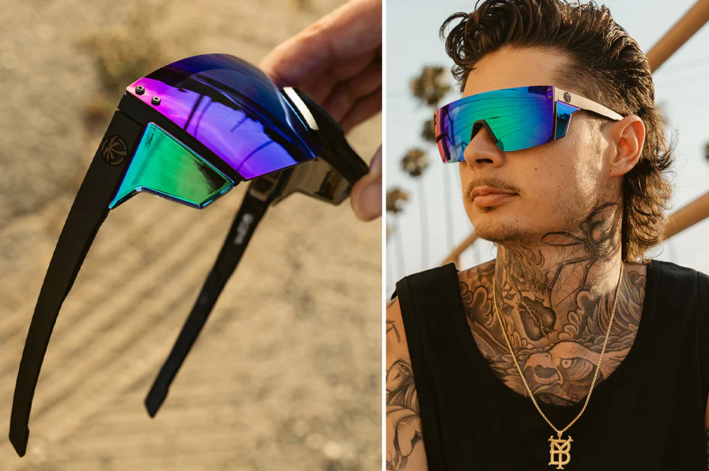 PERFORMANCE LAZER FACE SUNGLASSES: Silver - Image 7