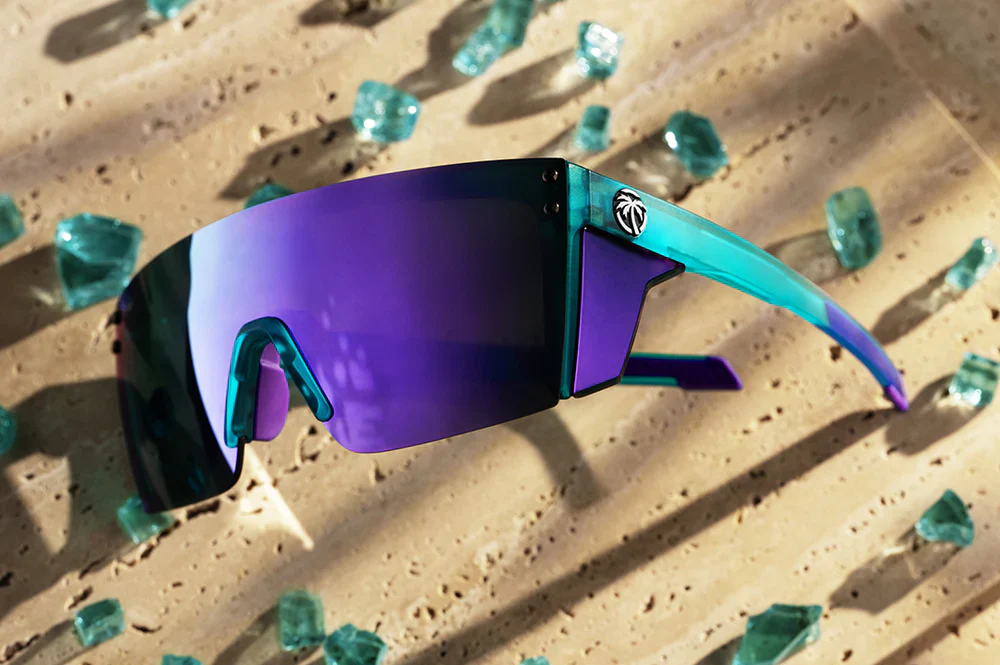 PERFORMANCE LAZER FACE SUNGLASSES: Aqua Frost - Image 3