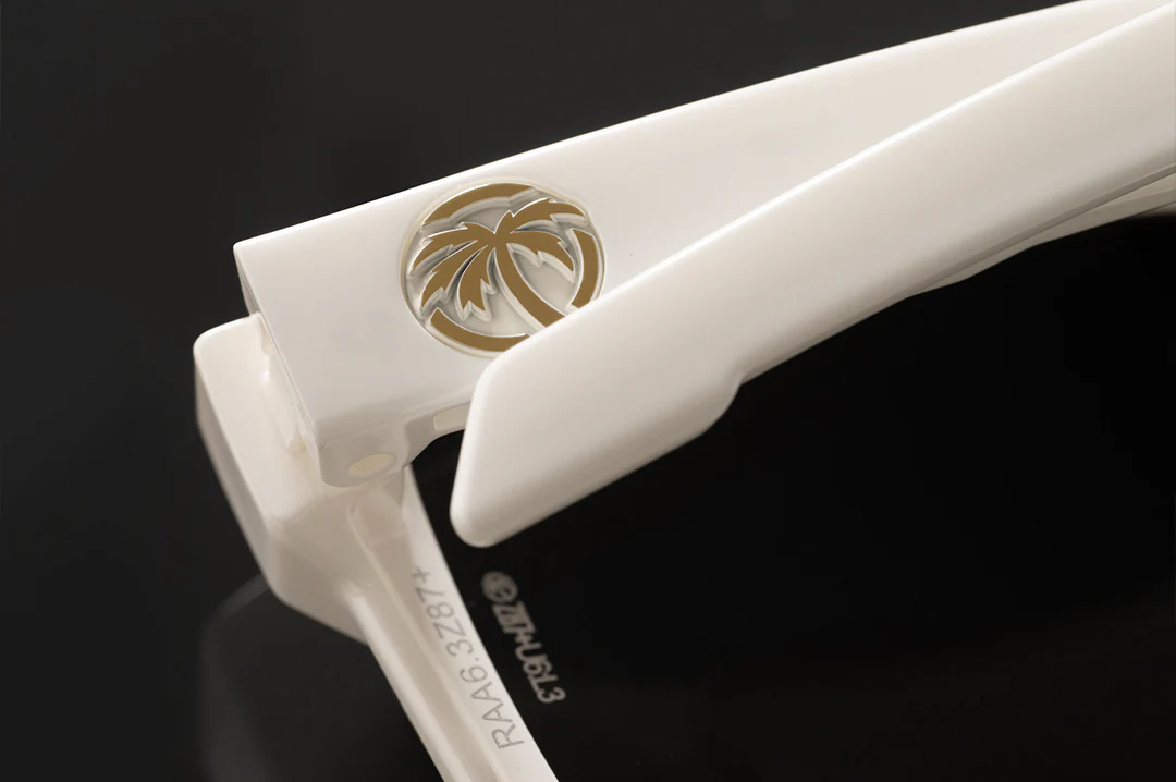 PERFORMANCE RAYTH SUNGLASSES: Raha White Black Tint - Image 11