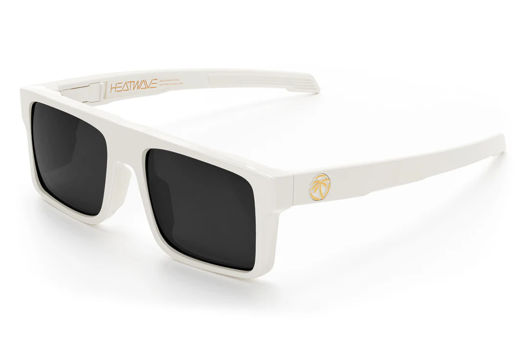 PERFORMANCE RAYTH SUNGLASSES: Raha White Black Tint - Image 3