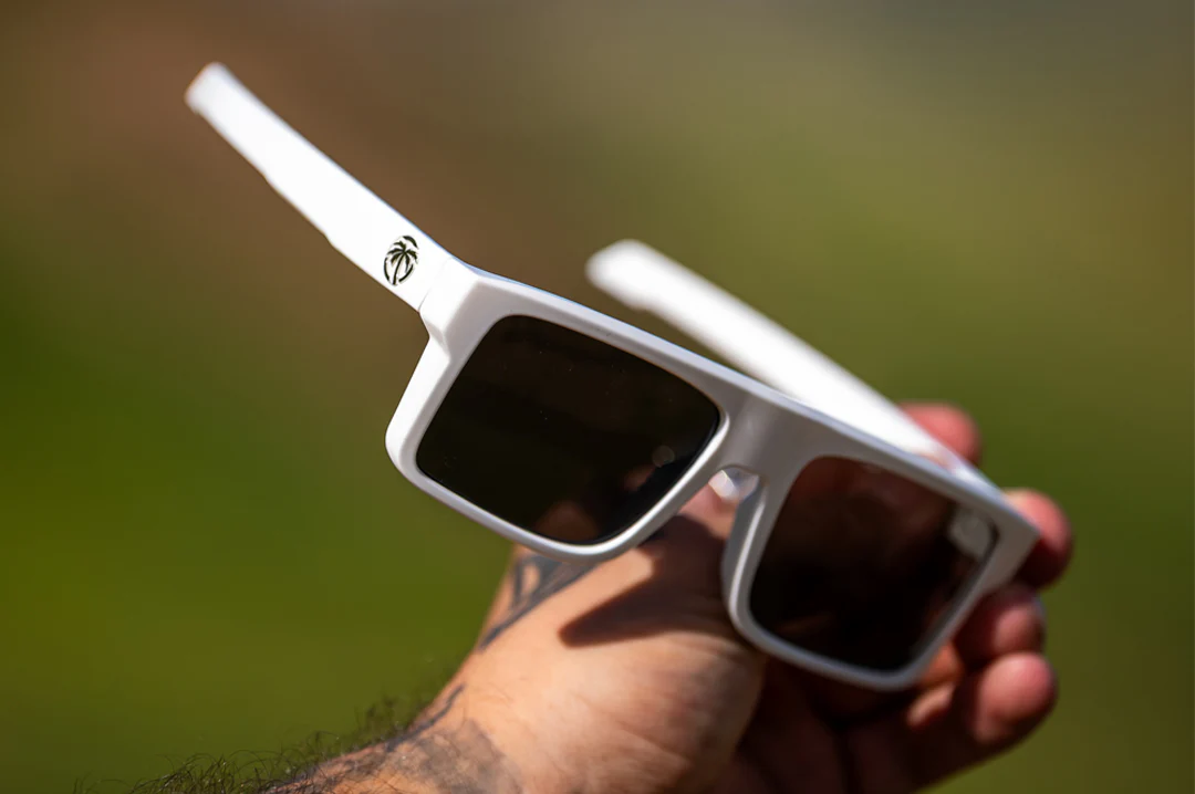 PERFORMANCE RAYTH SUNGLASSES: Raha White Black Tint - Image 6