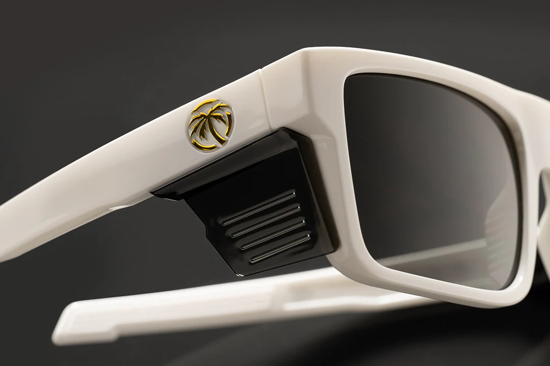 PERFORMANCE RAYTH SUNGLASSES: Raha White Black Tint - Image 9