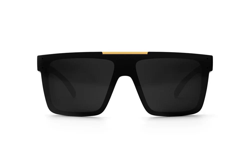 QUATRO SUNGLASSES: Black x Gold - Image 3