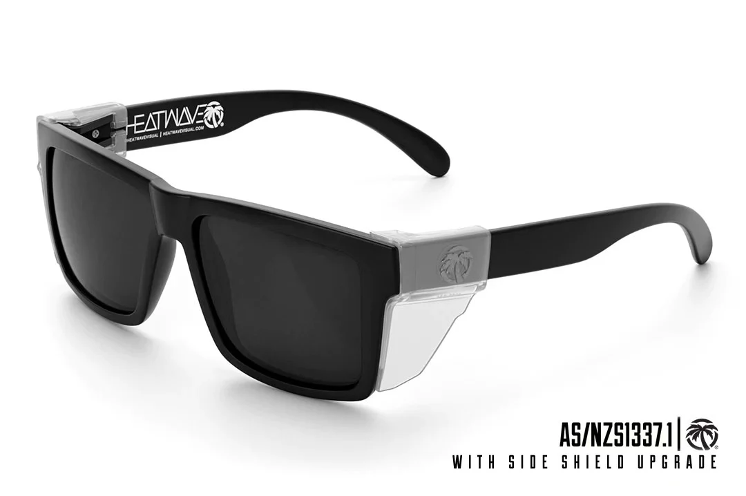VISE Z87 SUNGLASSES: Black - Image 8