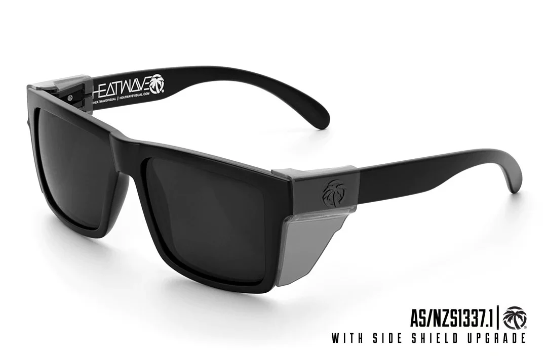 VISE Z87 SUNGLASSES: Black - Image 9