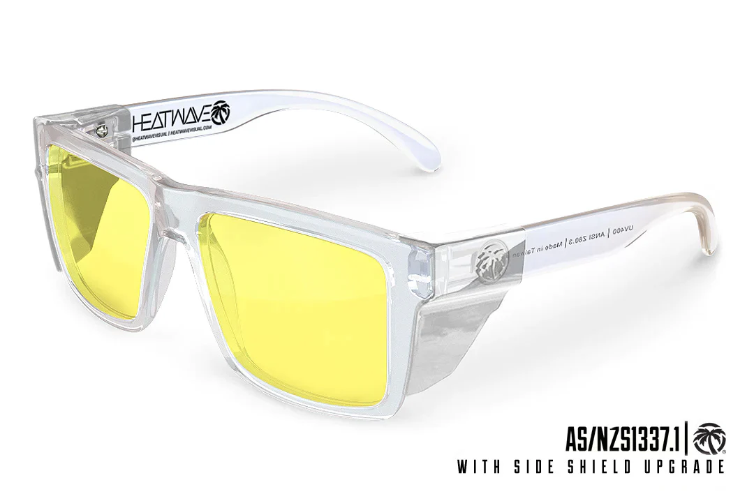 VISE Z87 SUNGLASSES: Vapor x Hi-Vis Yellow - Image 2