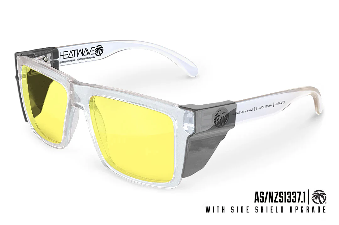 VISE Z87 SUNGLASSES: Vapor x Hi-Vis Yellow - Image 3