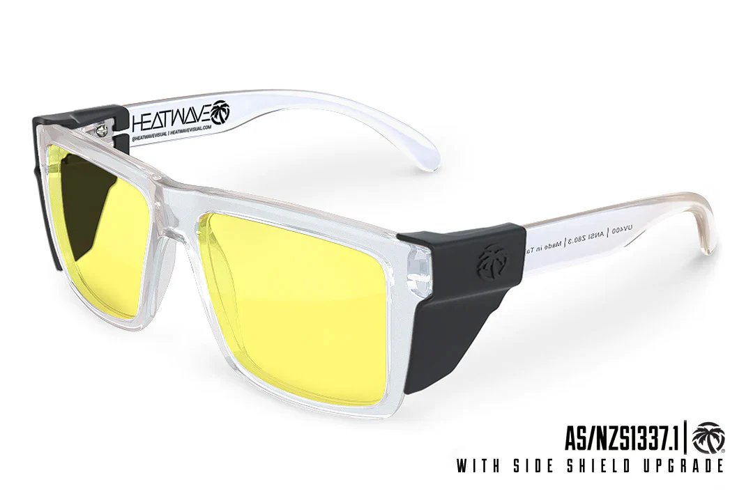 VISE Z87 SUNGLASSES: Vapor x Hi-Vis Yellow - Image 4