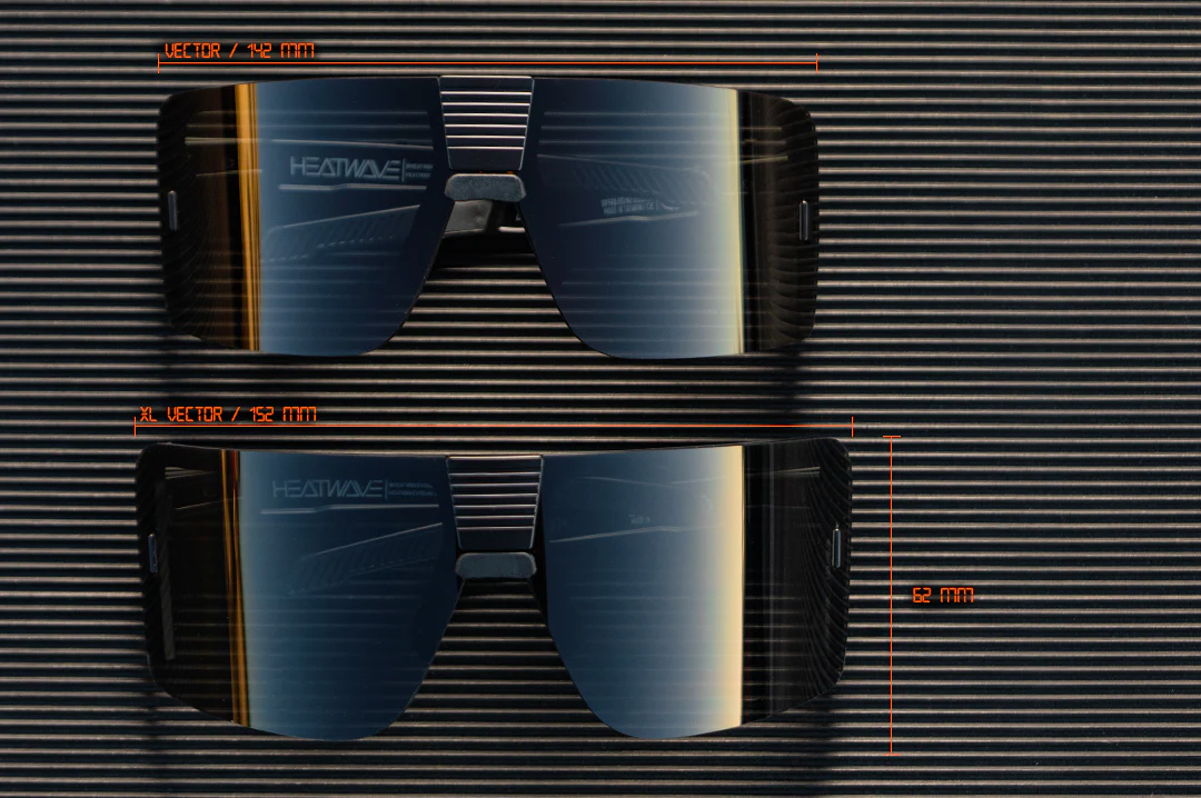 XL VECTOR SUNGLASSES BLACK: Black - Image 6