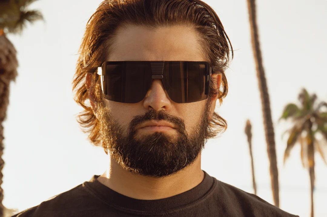 XL VECTOR SUNGLASSES BLACK: Black - Image 7