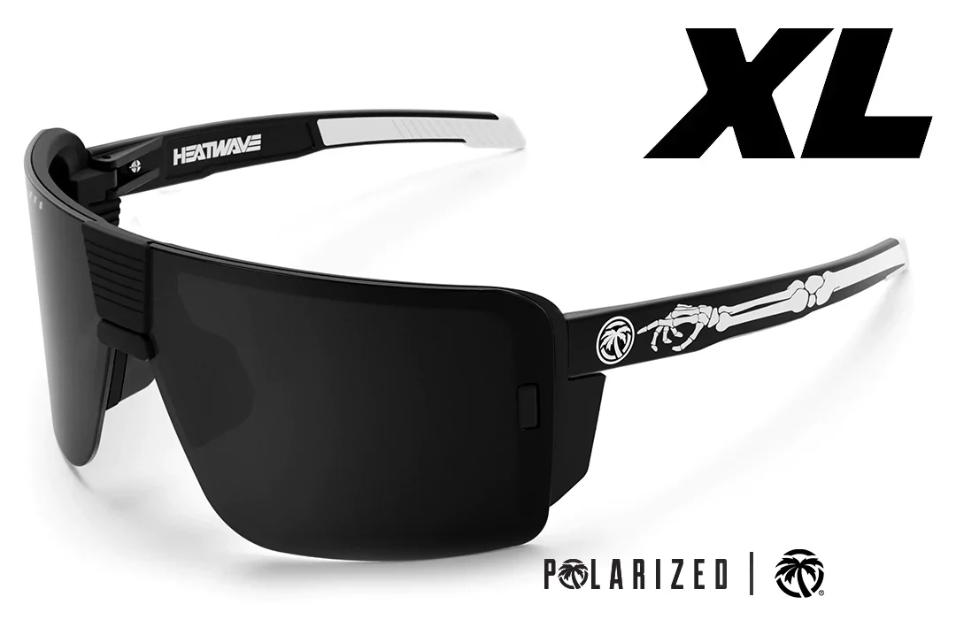 XL VECTOR SUNGLASSES BLACK: Bones Customs - Image 2
