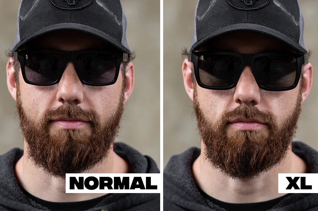 XL VISE SUNGLASSES:  Black x Clear Lens - Image 5